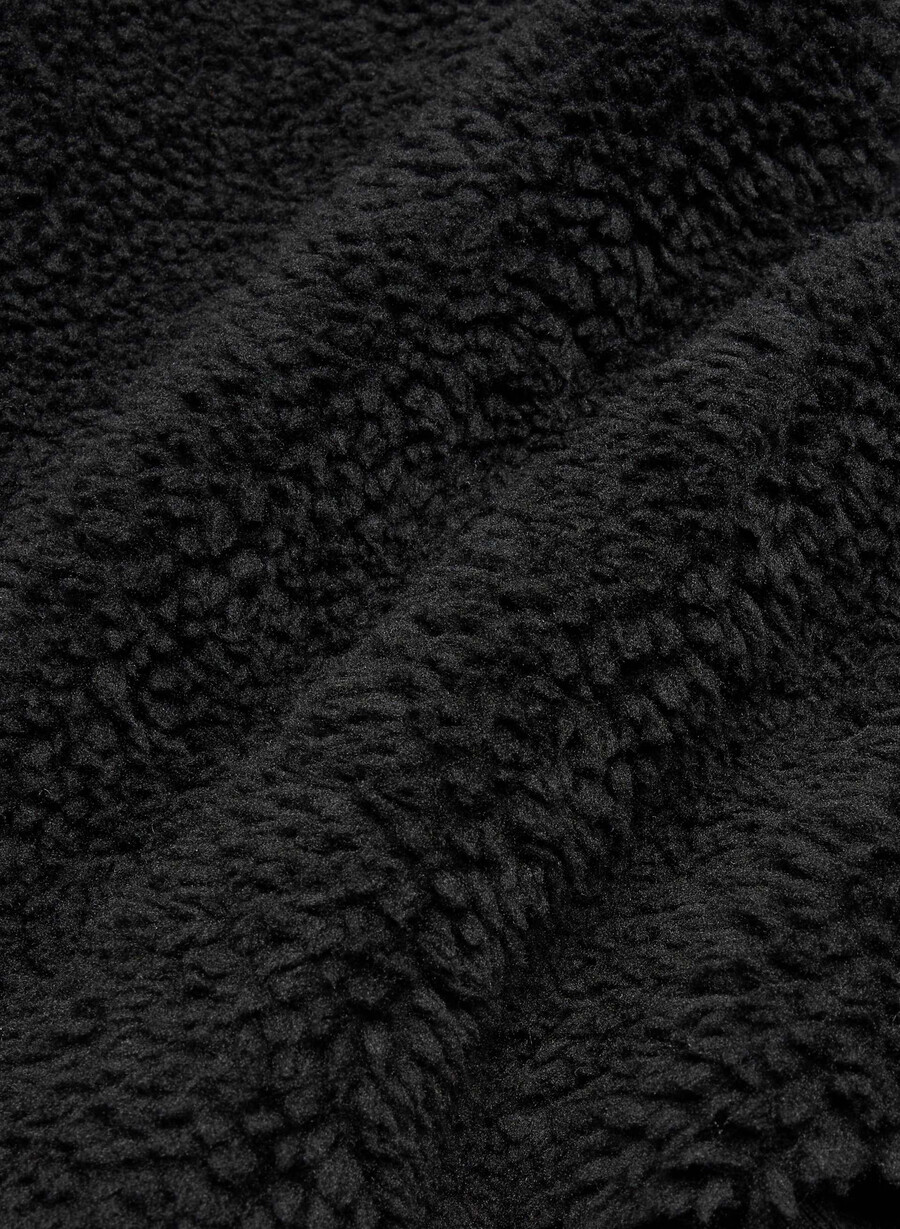 seasons mockneck zip-up nero
