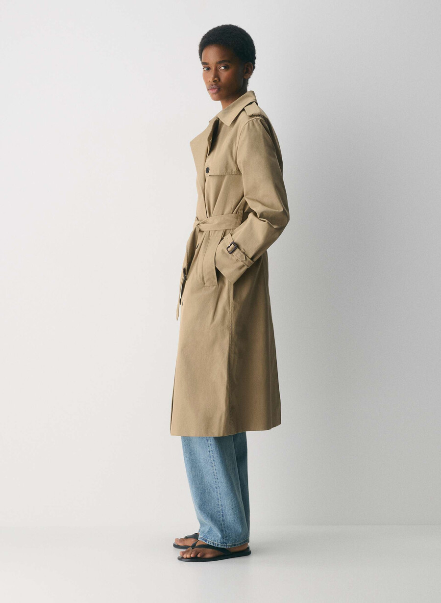 trench the finch - city twill wicker tan