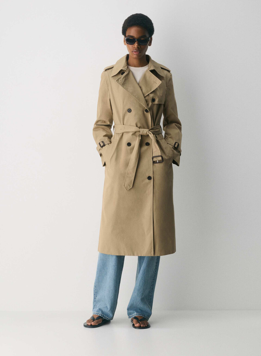 trench the finch - city twill wicker tan
