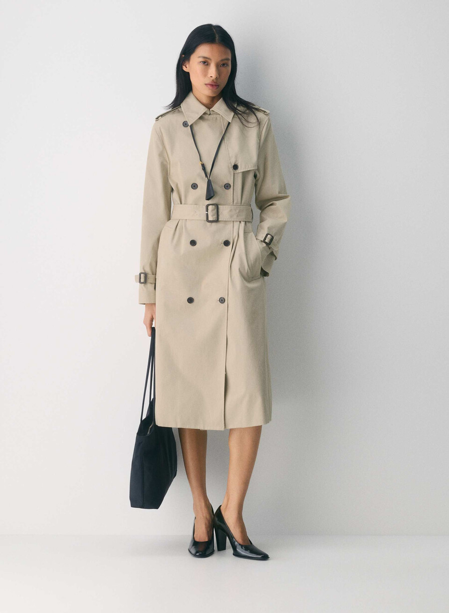 trench the finch - city twill marcona beige