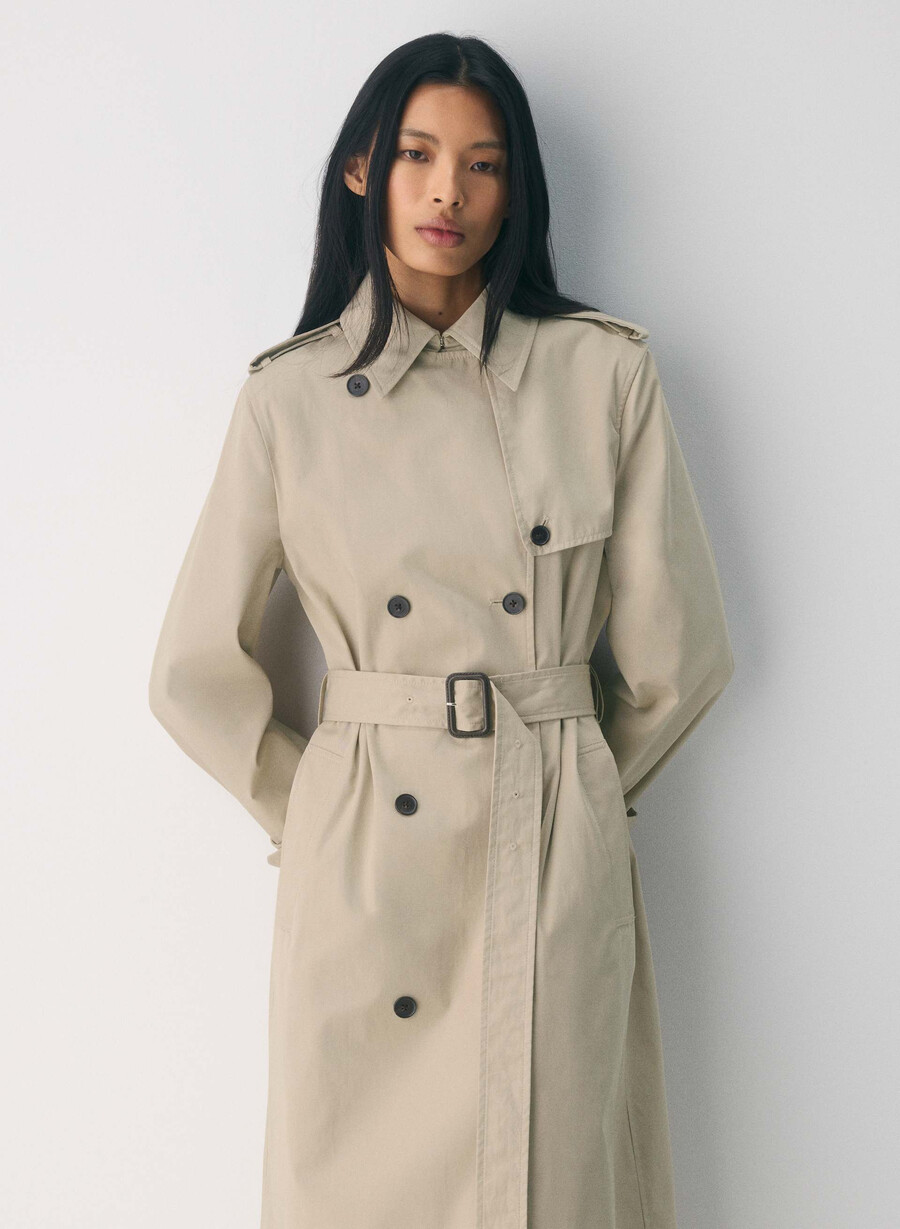 trench the finch - city twill marcona beige