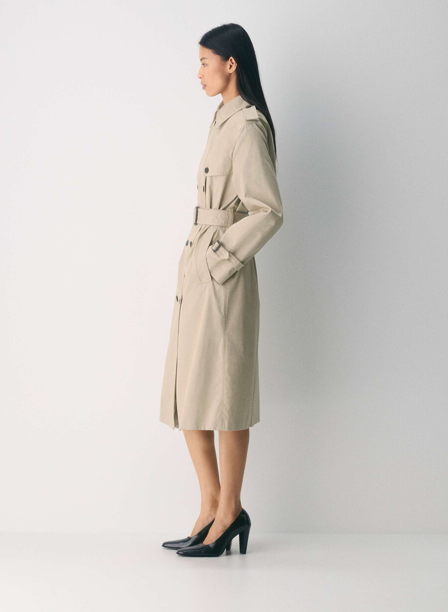 trench the finch - city twill marcona beige