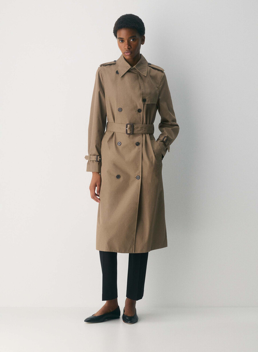 trench the finch - city twill folio brown