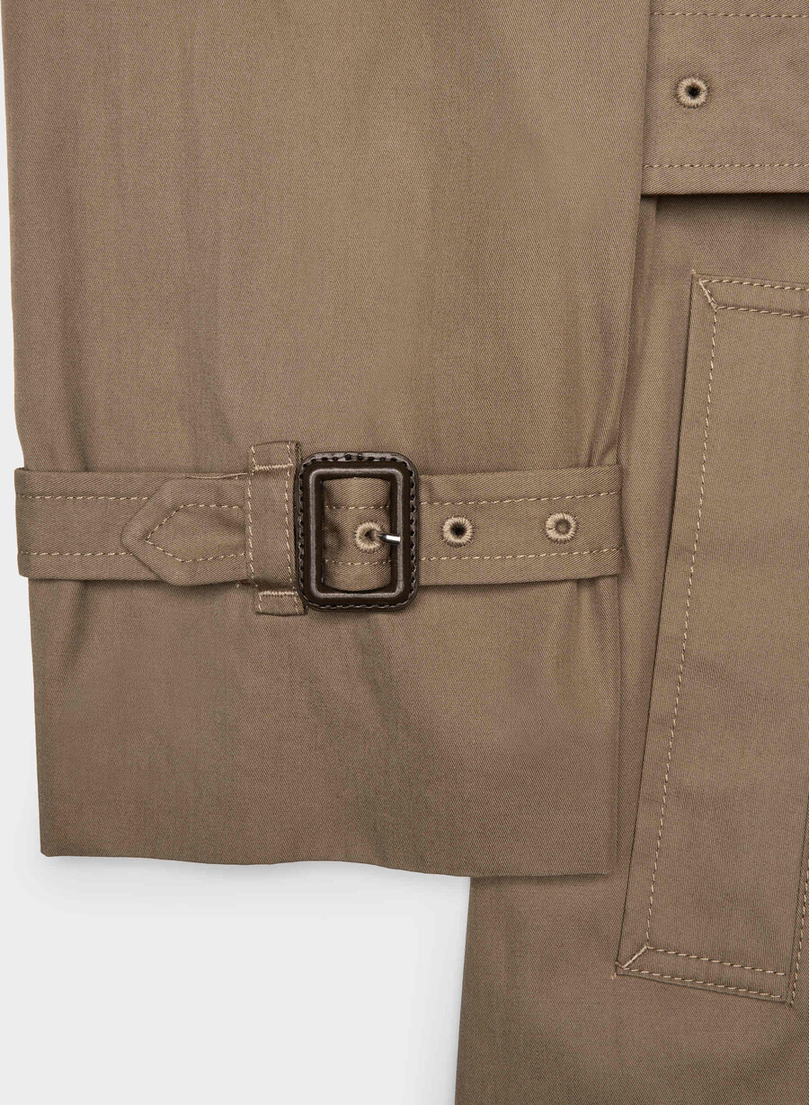 trench the finch - city twill folio brown
