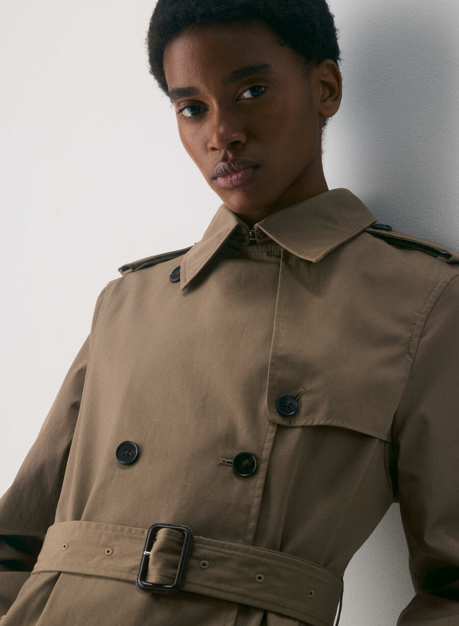 trench the finch - city twill folio brown