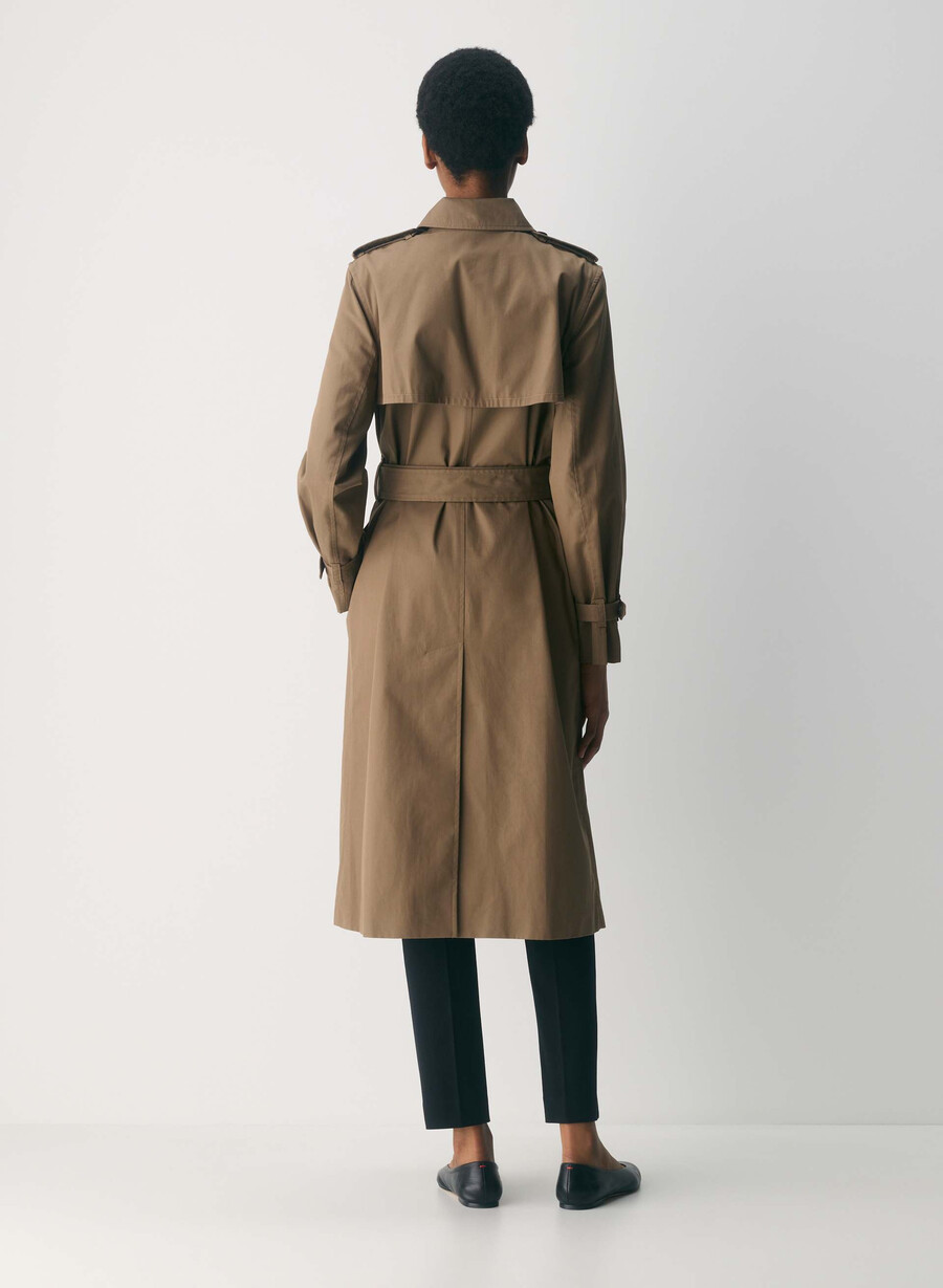trench the finch - city twill folio brown