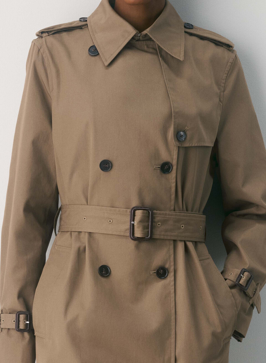 trench the finch - city twill folio brown