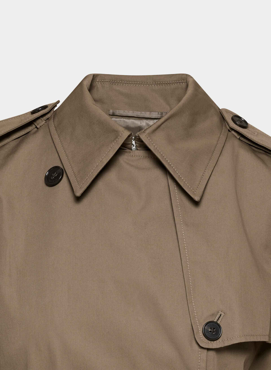 trench the finch - city twill folio brown