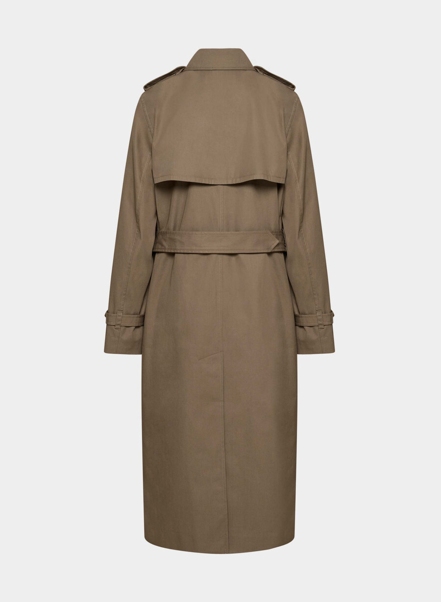 trench the finch - city twill folio brown