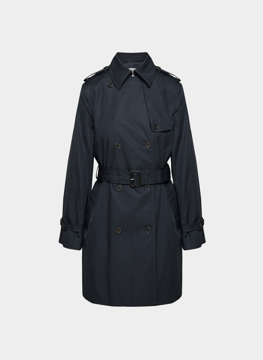 nuovo trench medio the finch - city twill dreaming blue