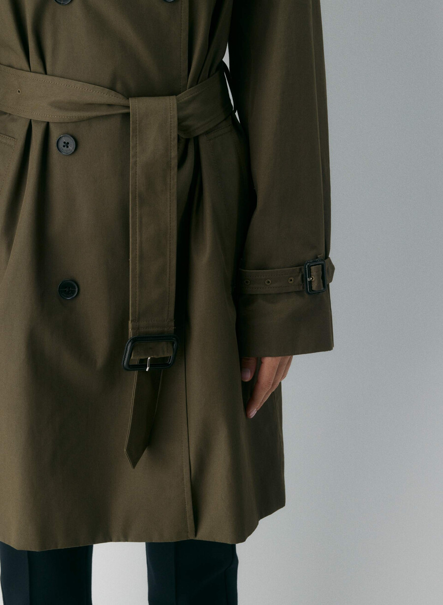 nuovo trench medio the finch - city twill dreaming blue