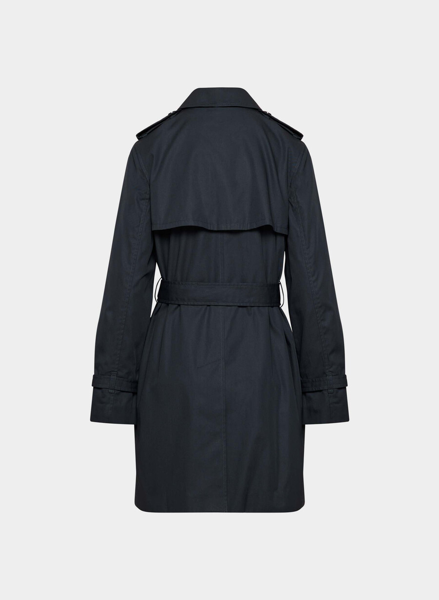 nuovo trench medio the finch - city twill dreaming blue