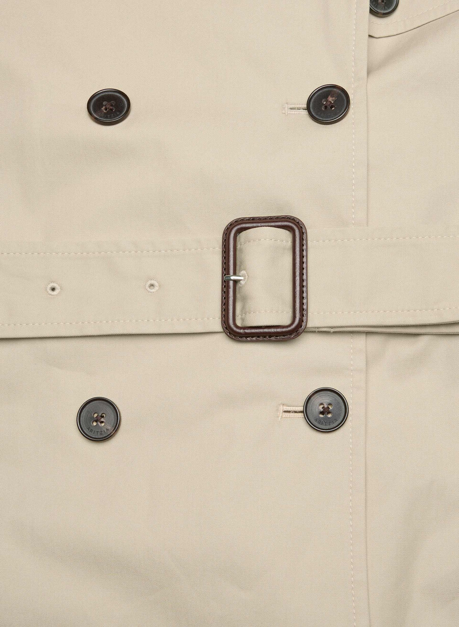 nuovo trench medio the finch - city twill marcona beige