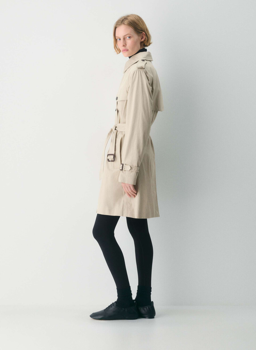 nuovo trench medio the finch - city twill marcona beige
