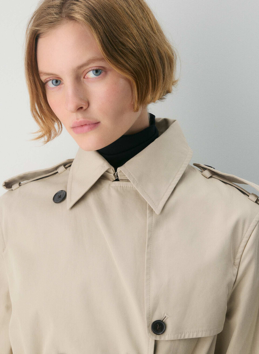 nuovo trench medio the finch - city twill marcona beige