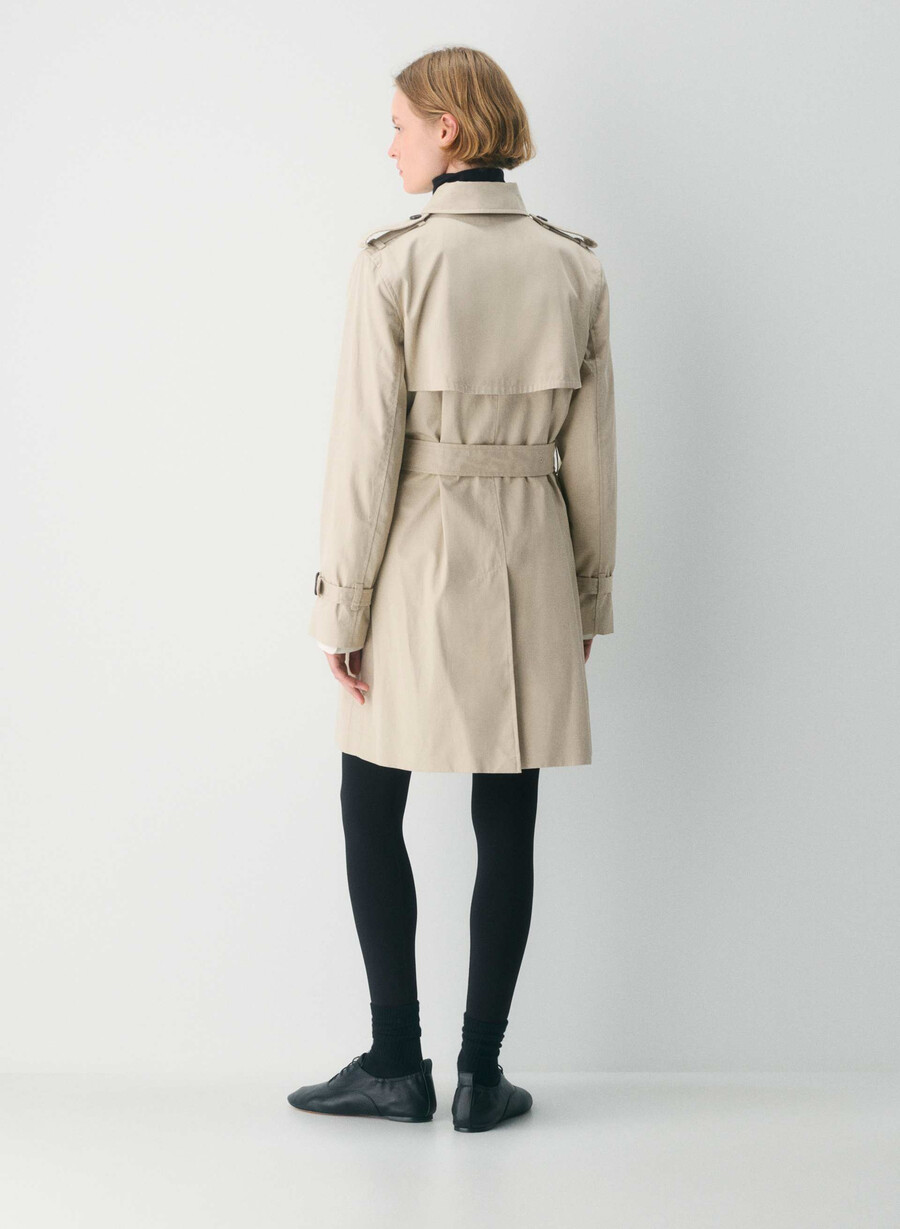 nuovo trench medio the finch - city twill marcona beige