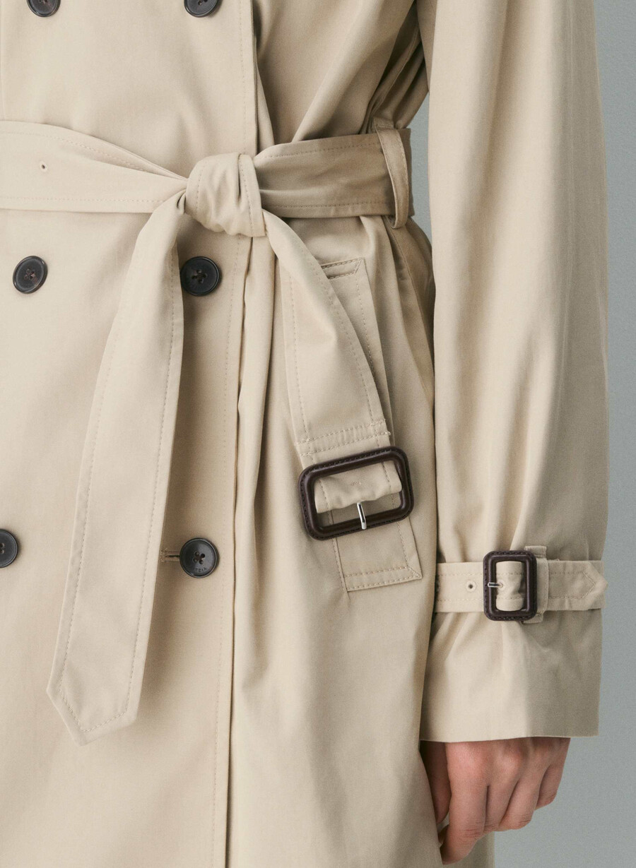 nuovo trench medio the finch - city twill marcona beige