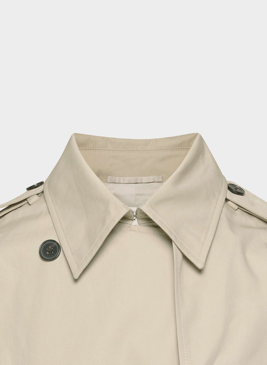 nuovo trench medio the finch - city twill marcona beige