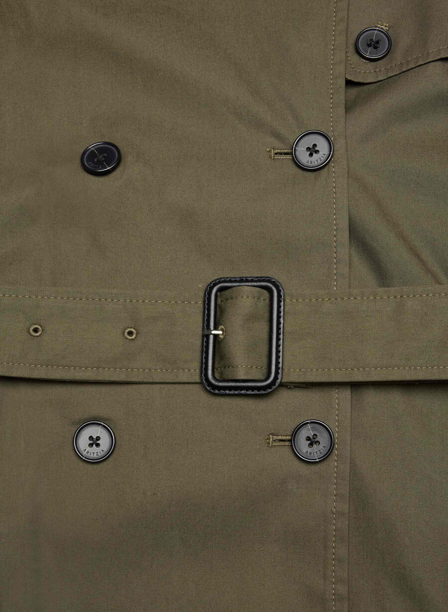 nuovo trench medio the finch - city twill atlas olive
