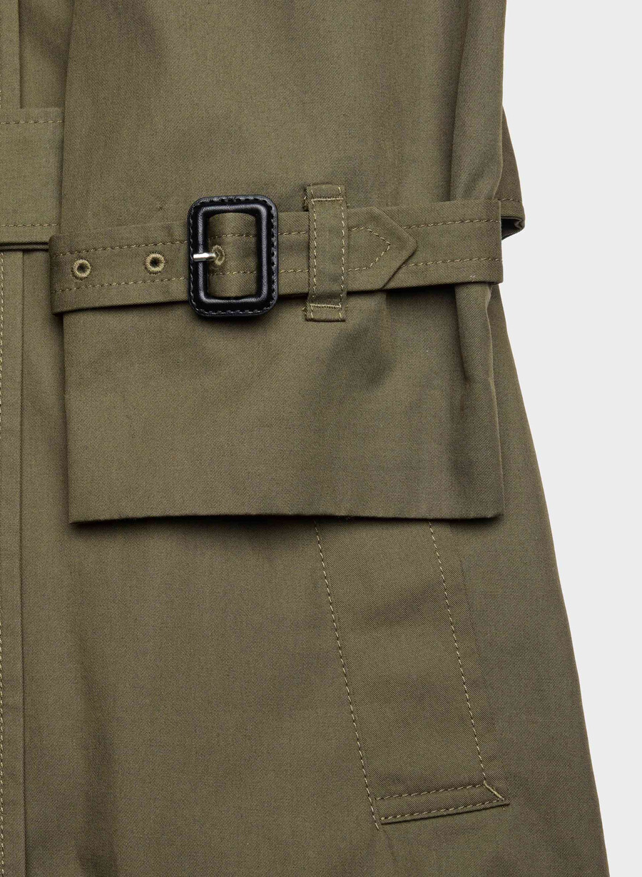 nuovo trench medio the finch - city twill atlas olive