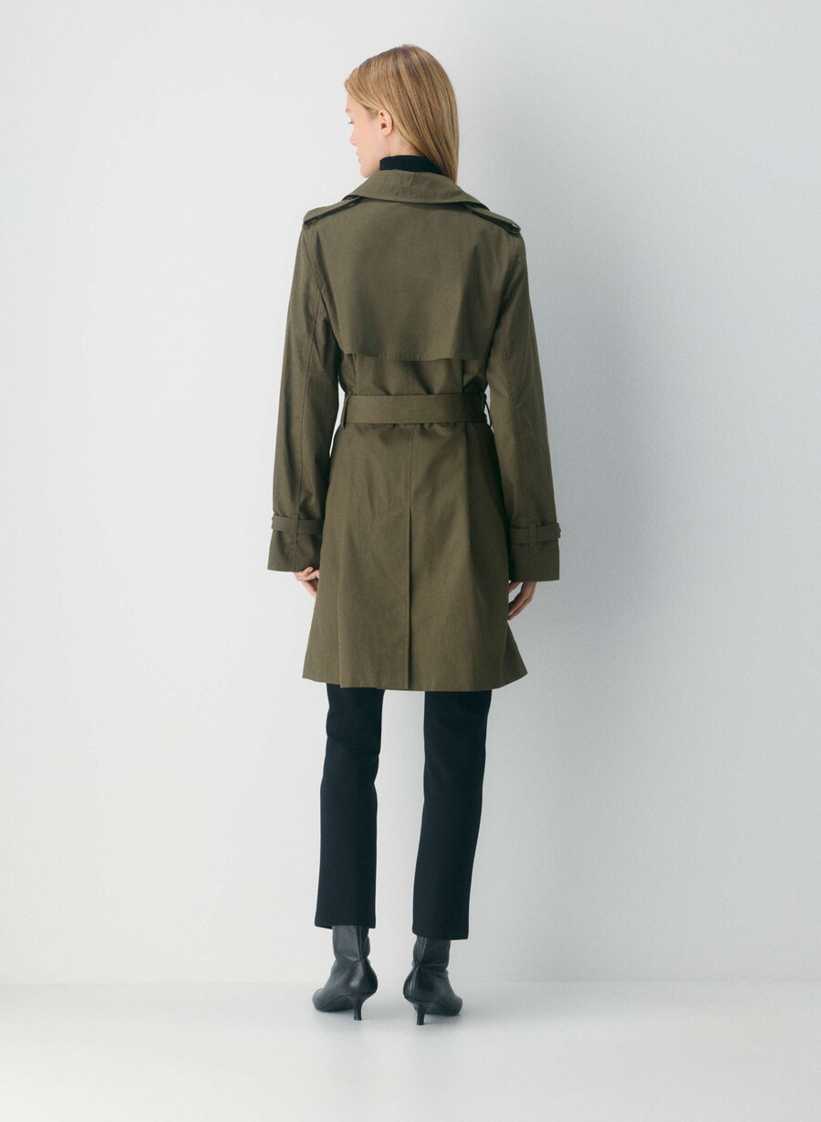 nuovo trench medio the finch - city twill atlas olive