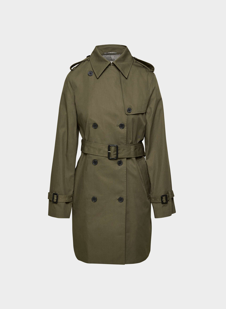 nuovo trench medio the finch - city twill atlas olive