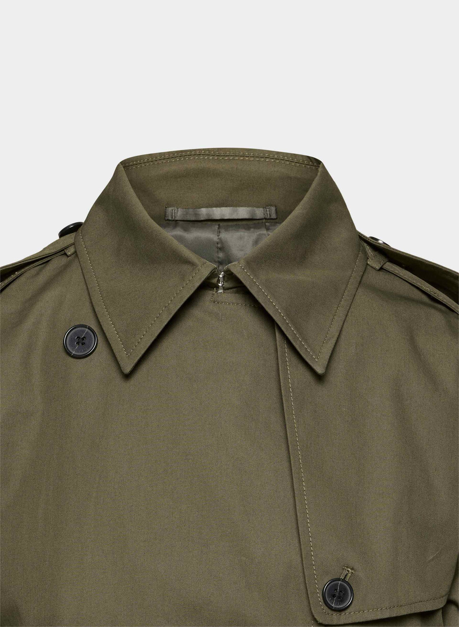 nuovo trench medio the finch - city twill atlas olive