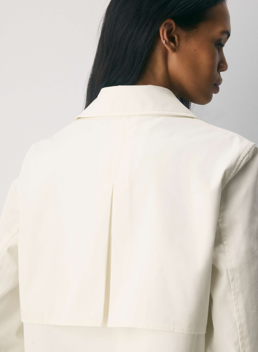 trench coat the esquire - city twill light birch