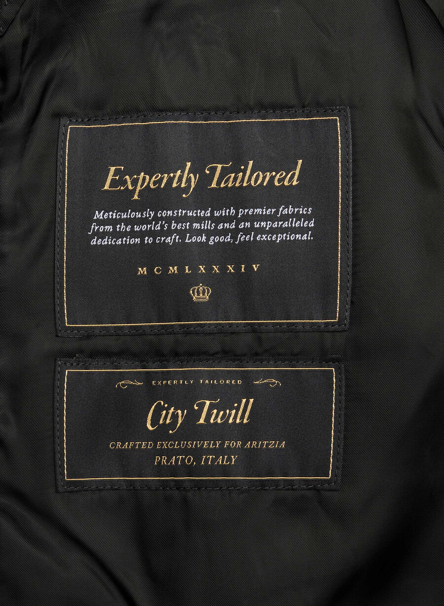 trench the esquire - city twill nero