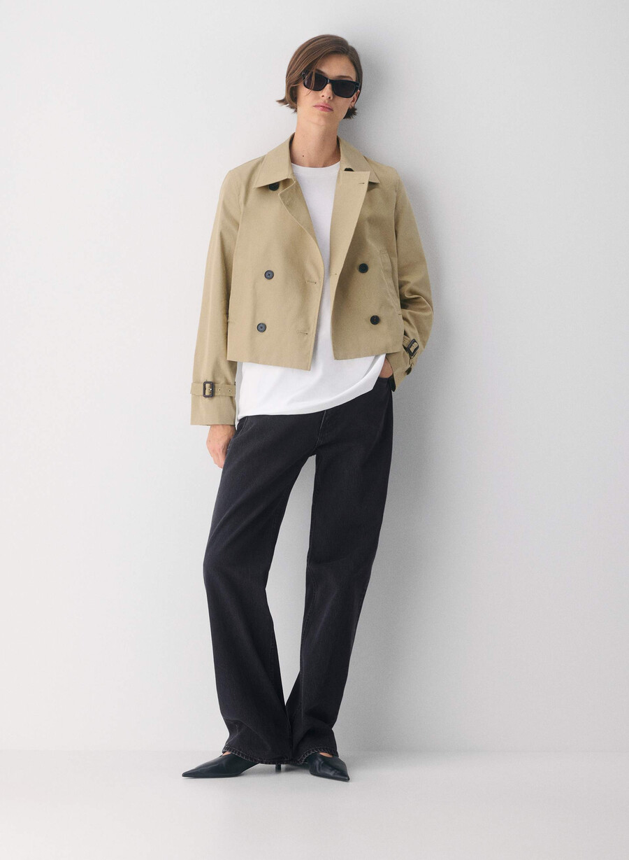 trench coat the esquire - city twill wicker tan