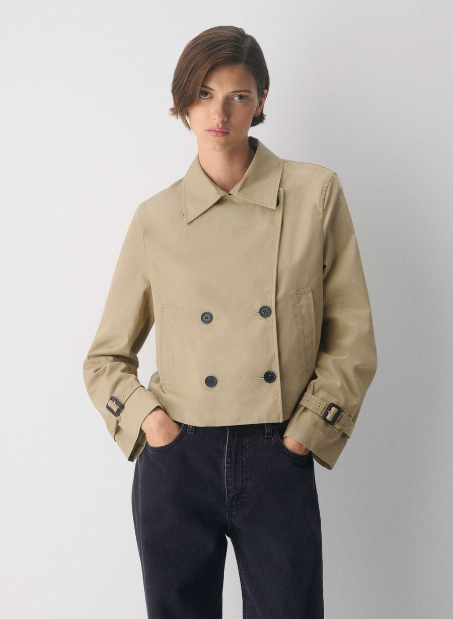 trench coat the esquire - city twill wicker tan