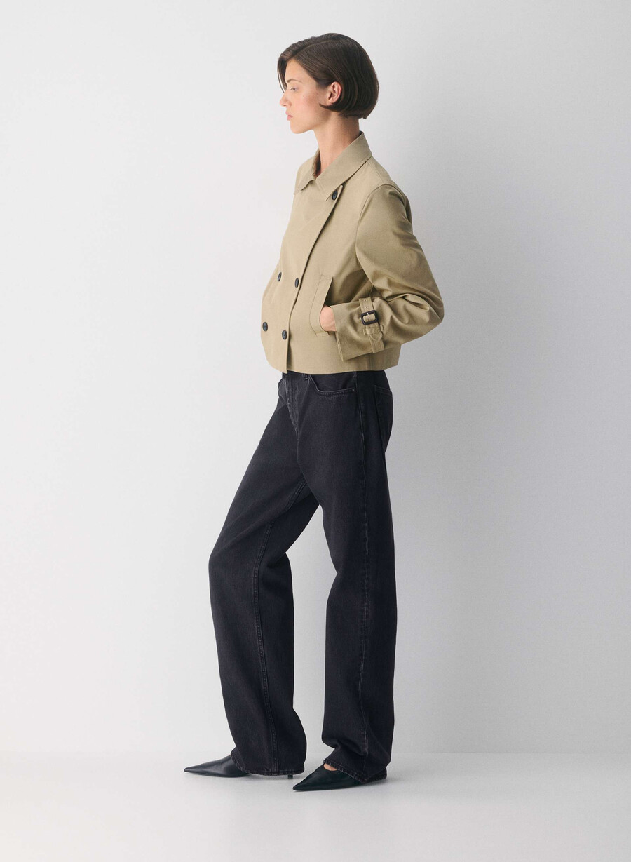 trench coat the esquire - city twill wicker tan