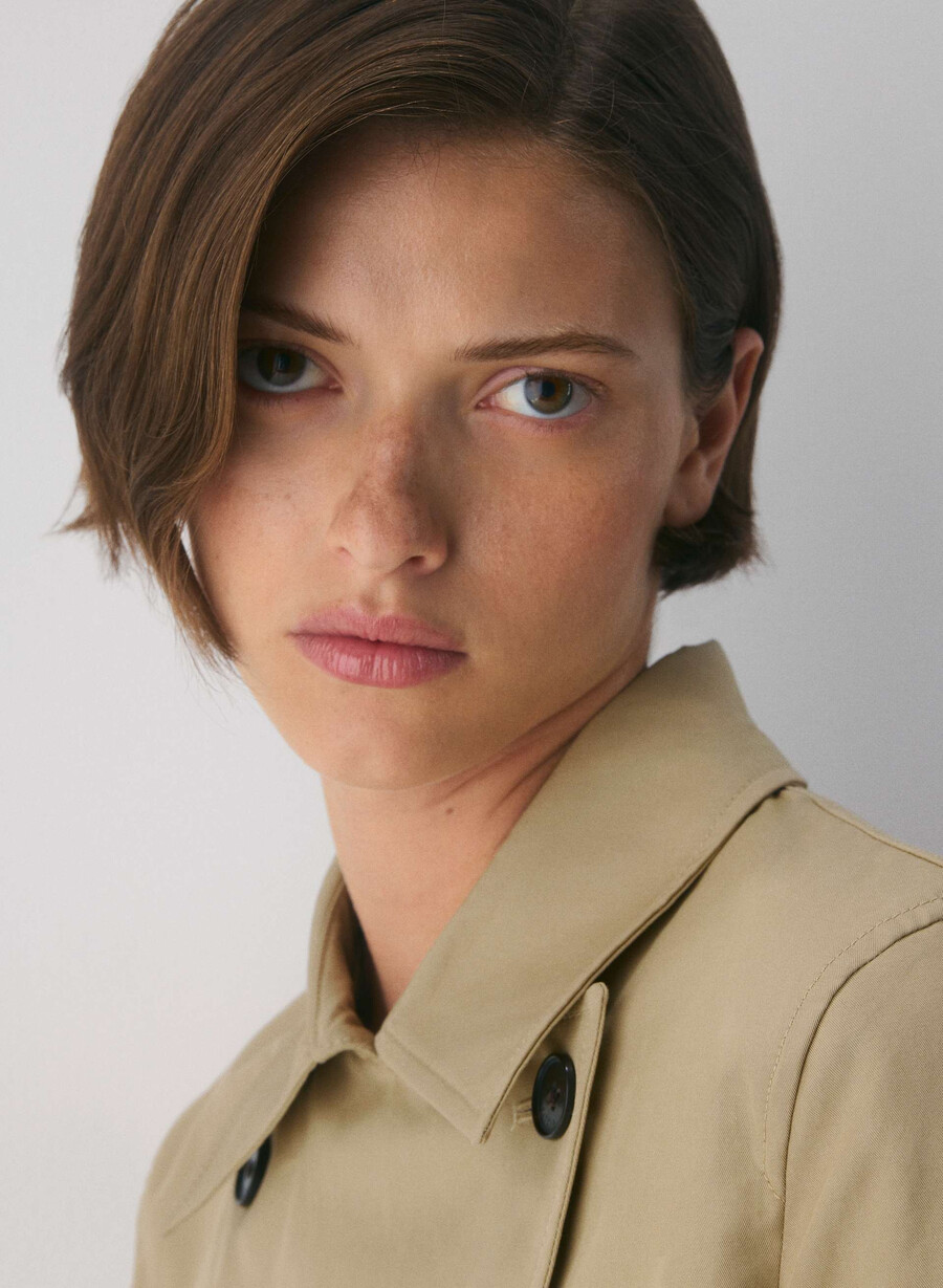 trench coat the esquire - city twill wicker tan