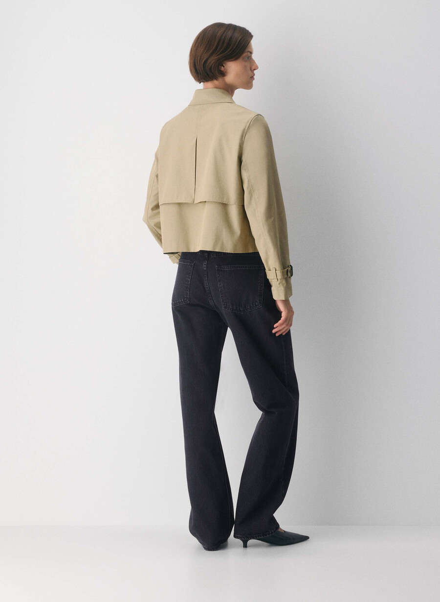 trench coat the esquire - city twill wicker tan