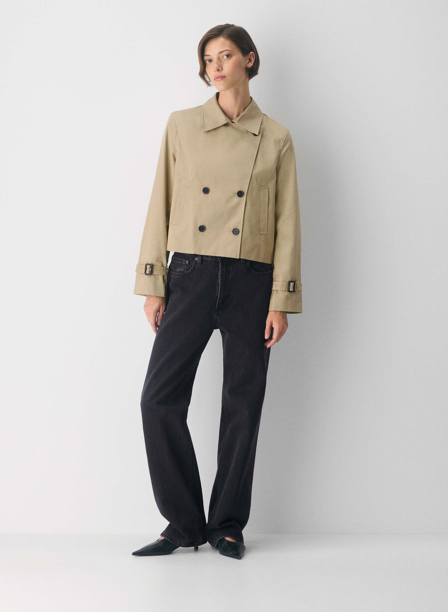 trench coat the esquire - city twill wicker tan