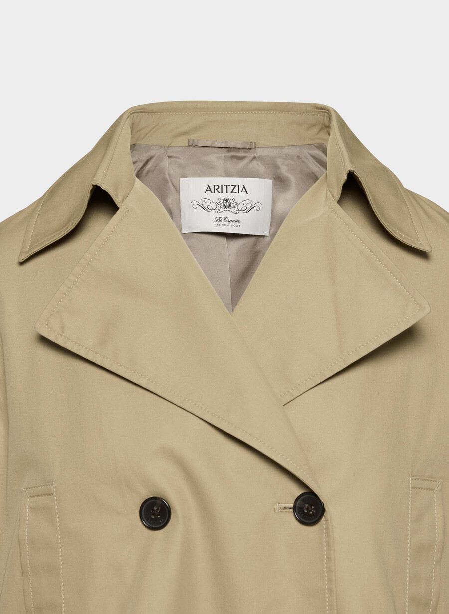 trench coat the esquire - city twill wicker tan