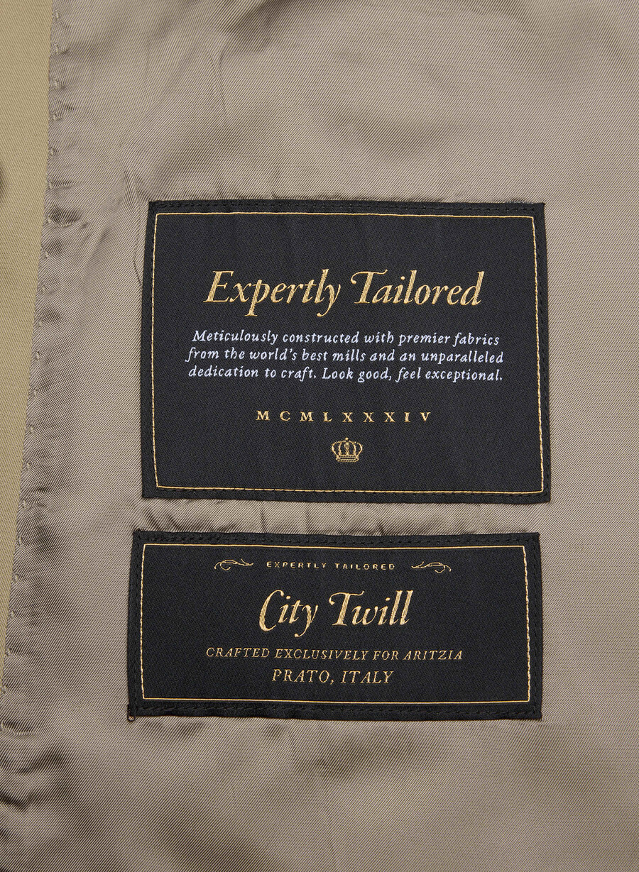 trench coat the esquire - city twill wicker tan