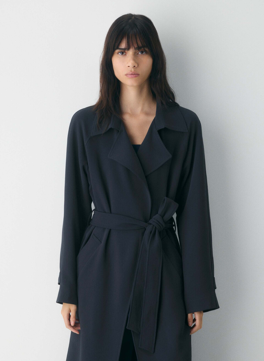 il trench splendor - crepette dark navy