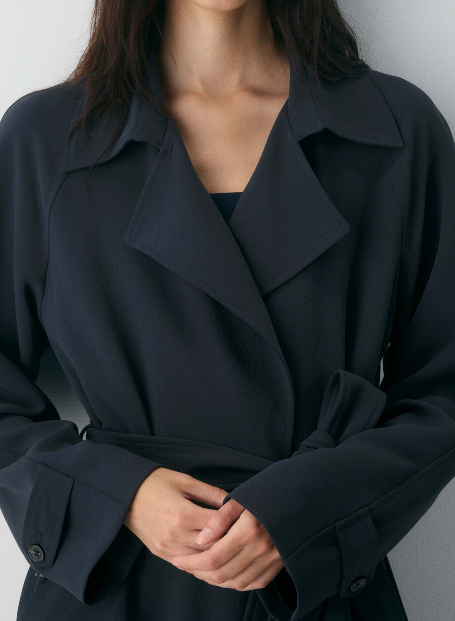 il trench splendor - crepette dark navy