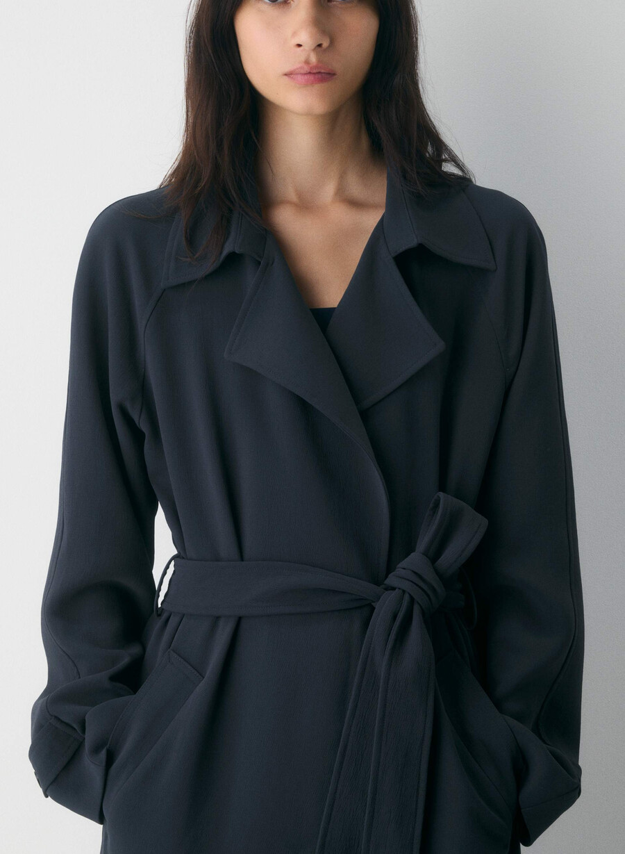 il trench splendor - crepette dark navy