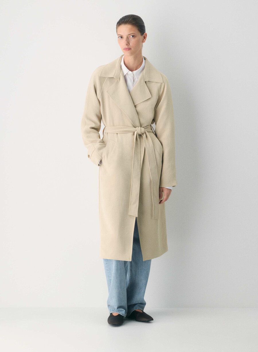 il trench splendor - crepette marcona beige