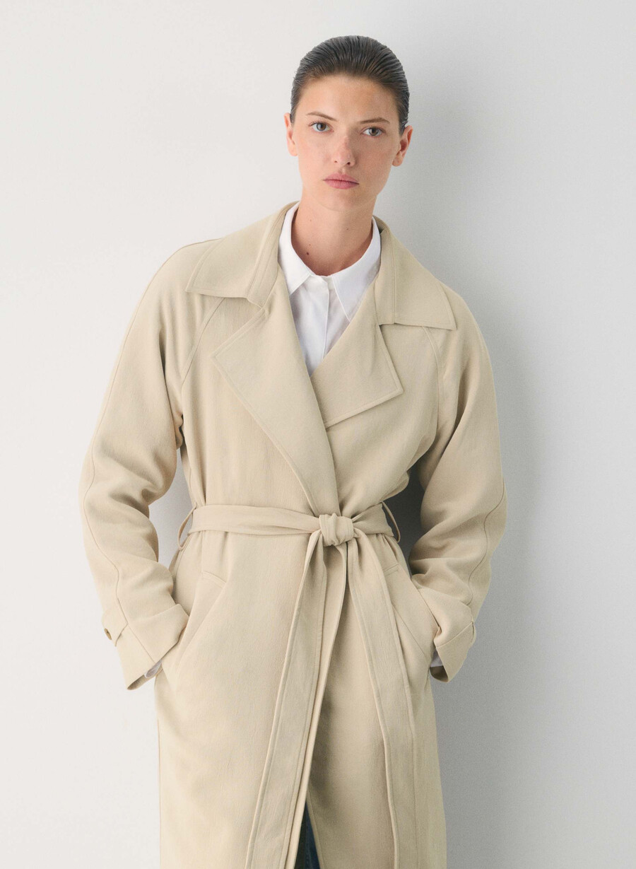 il trench splendor - crepette marcona beige