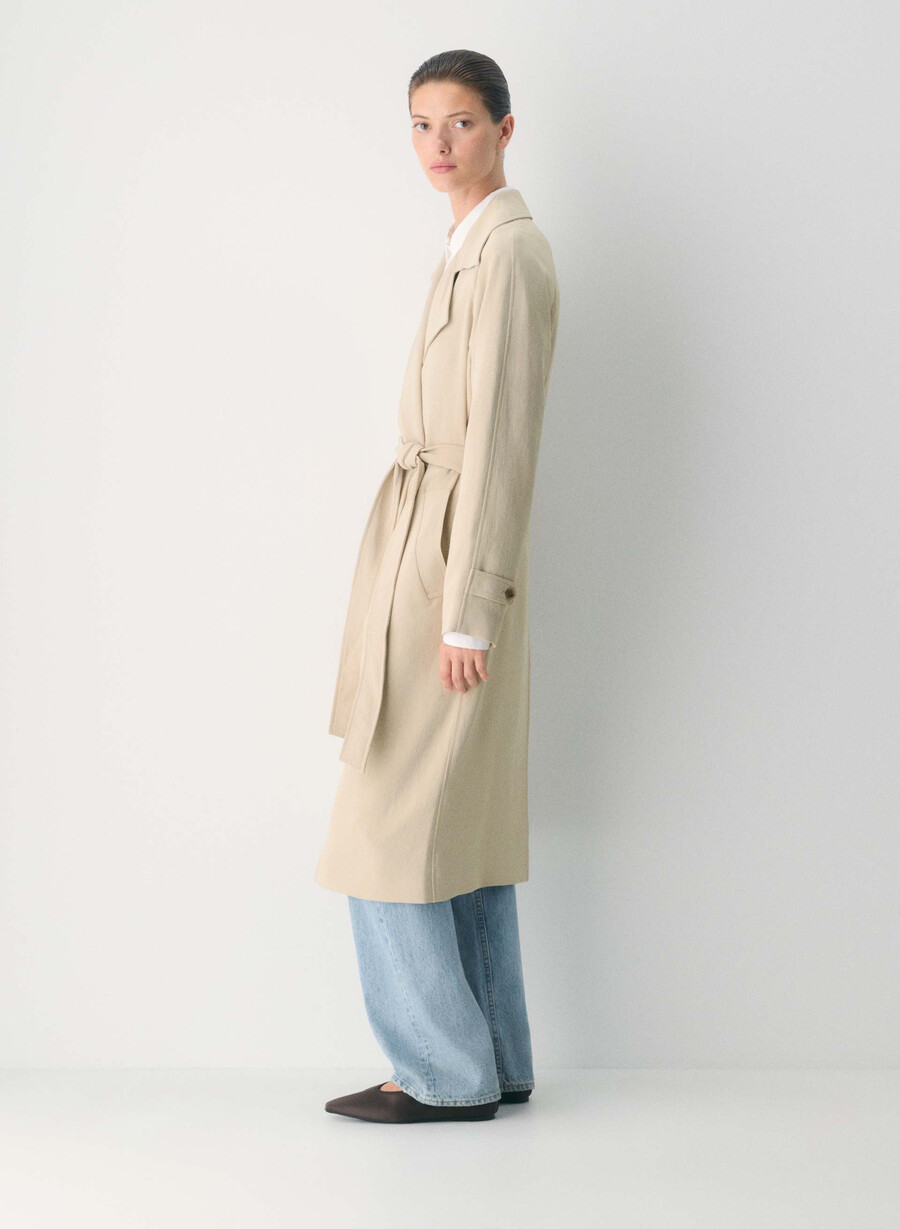 il trench splendor - crepette marcona beige