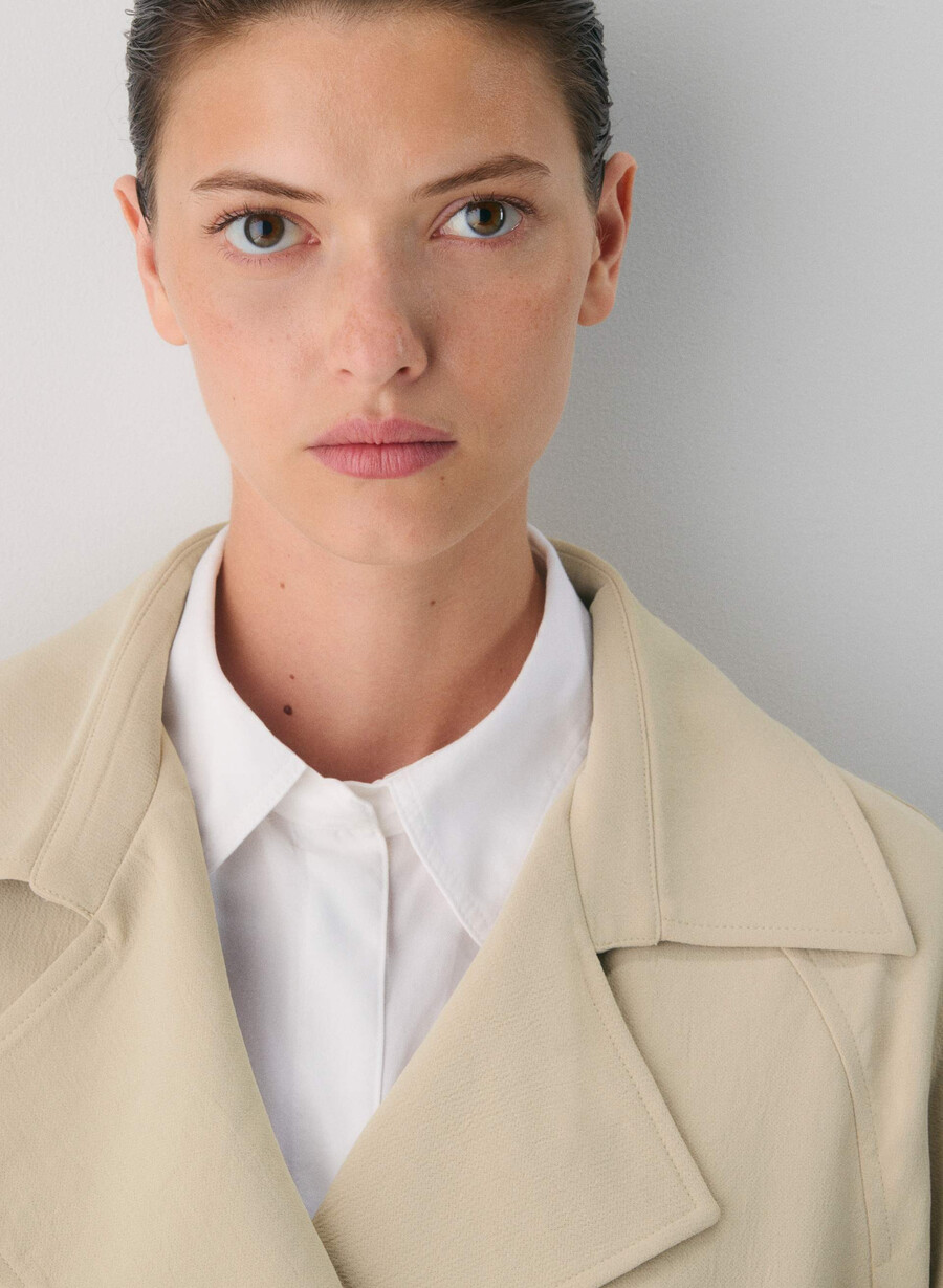 il trench splendor - crepette marcona beige