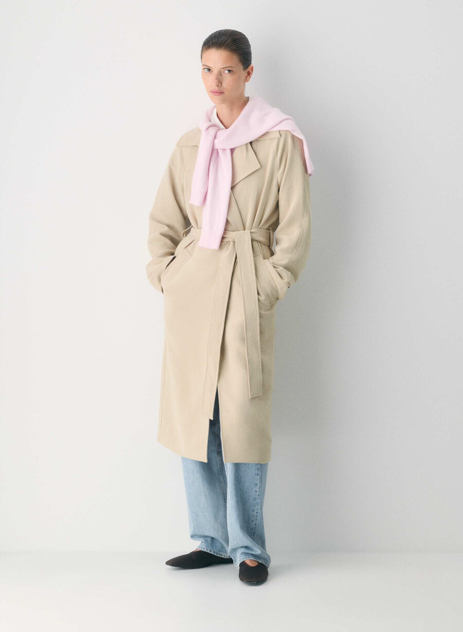 il trench splendor - crepette marcona beige