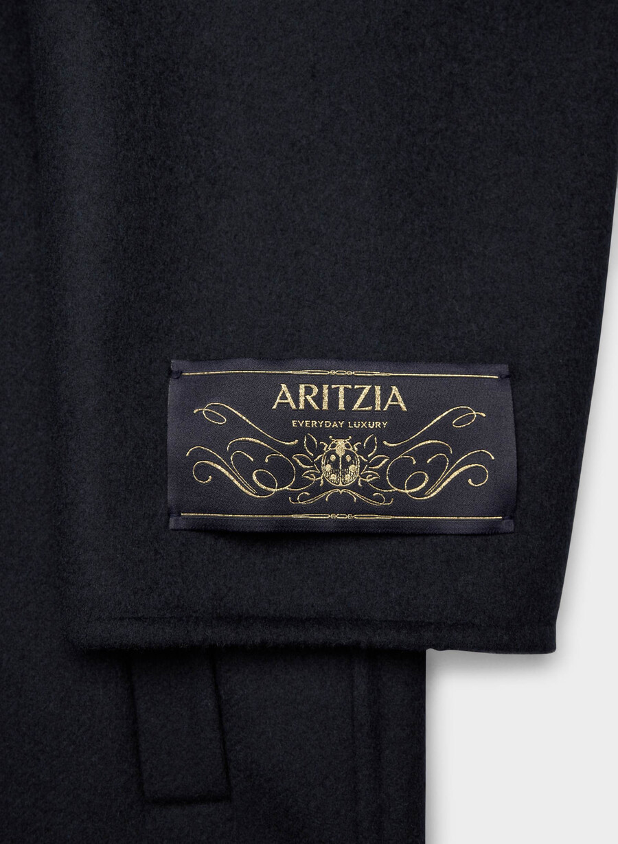 lunico cappotto double-face - luxe rewool dark navy