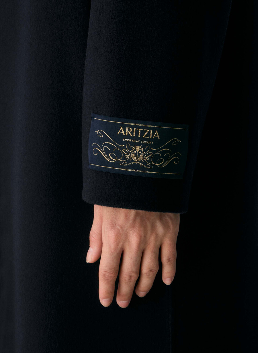 lunico cappotto double-face - luxe rewool dark navy