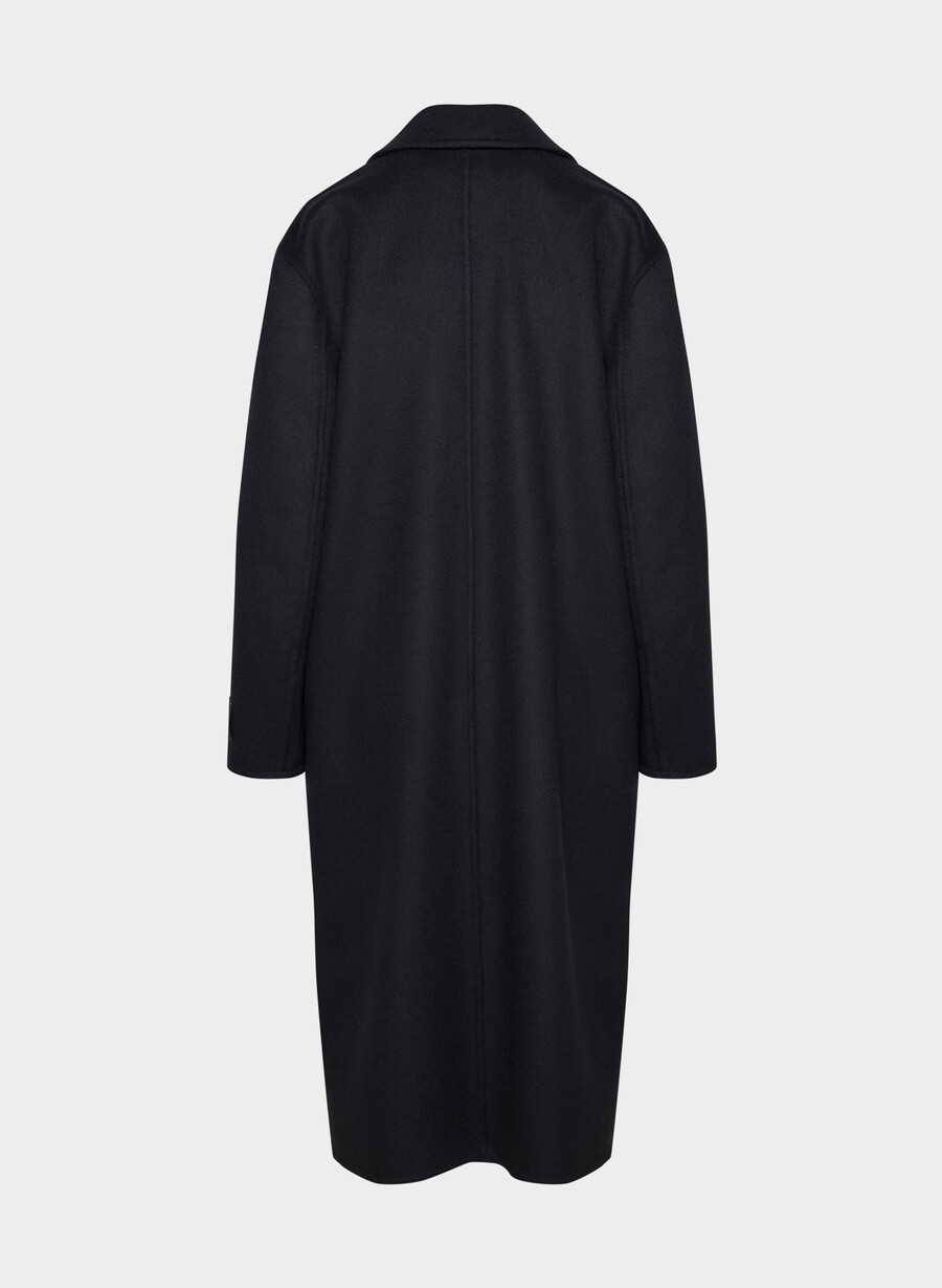 lunico cappotto double-face - luxe rewool dark navy