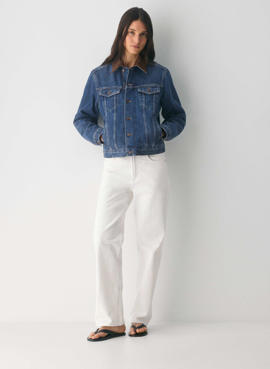 giacca in denim winona denim forum vintage blu scuro