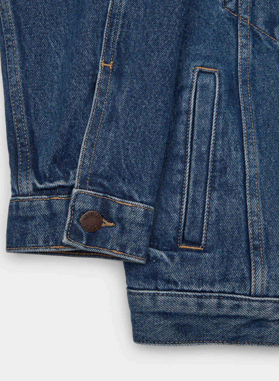 giacca in denim winona denim forum vintage blu scuro